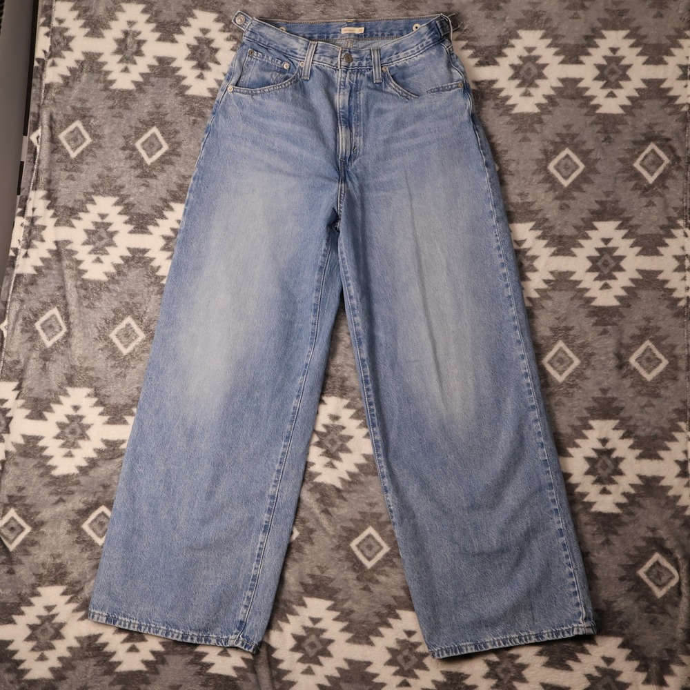 Levis Cinch Baggy Jeans Light Wash Wide Leg High Rise Denim Size 30x30
